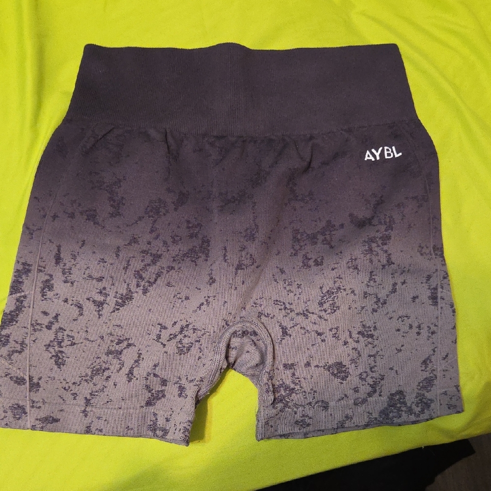AYBL Women's Charcoal and Black Patterned Bike Shorts